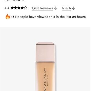 Anastasia Beverly Hills Cream Foundation Matte Finish shade 2w